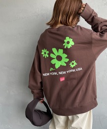 Manhattan Portage | [MANHATTAN PORTAGE/マンハッタンポーテージ] 別注 バックフラワープリント クルーネックスウェット(スウェット)