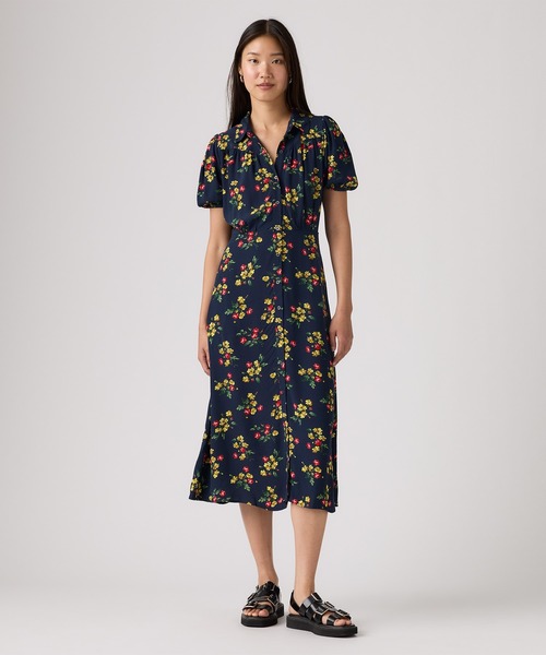 Levi's(リーバイス)の「Levi's/リーバイス Rosa ショートスリーブ ミディカラー ドレス(ワンピース・レディース・ネイビー・XS/S/M)」の11枚目の写真