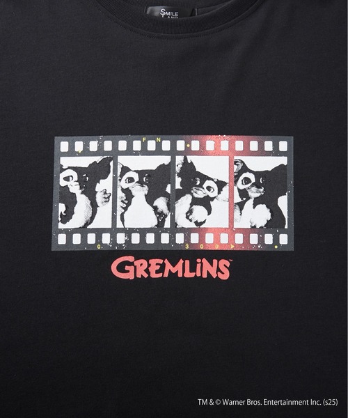 SMILE LAND（スマイルランド）の「＜大きいサイズ＞【GREMLINS】ゆるシルエットプリントTシャツ（Tシャツ/カットソー・レディース・オフホワイト/ブラック・L/5L/4L/3L/LL）」の7枚目の写真