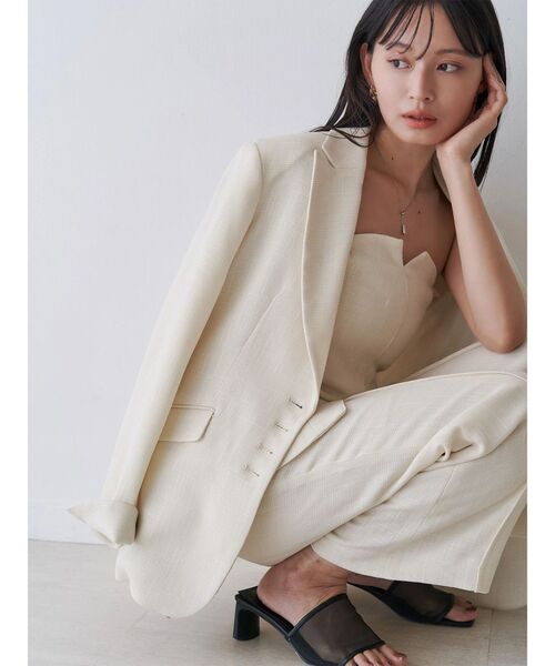 TONAL（トーナル）の「カラミストレートパンツ（その他パンツ・レディース・ブラック/オフホワイト/グレー・SMALL/MEDIUM）」の18枚目の写真