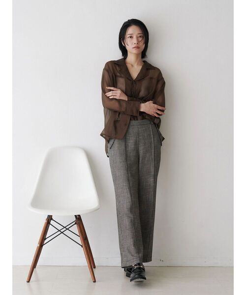 TONAL（トーナル）の「カラミストレートパンツ（その他パンツ・レディース・ブラック/オフホワイト/グレー・SMALL/MEDIUM）」の21枚目の写真