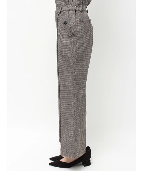 TONAL（トーナル）の「カラミストレートパンツ（その他パンツ・レディース・ブラック/オフホワイト/グレー・SMALL/MEDIUM）」の6枚目の写真