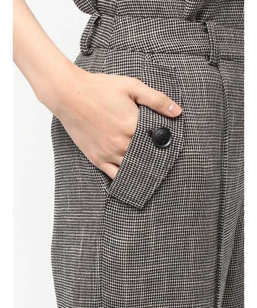 TONAL（トーナル）の「カラミストレートパンツ（その他パンツ・レディース・ブラック/オフホワイト/グレー・SMALL/MEDIUM）」の9枚目の写真