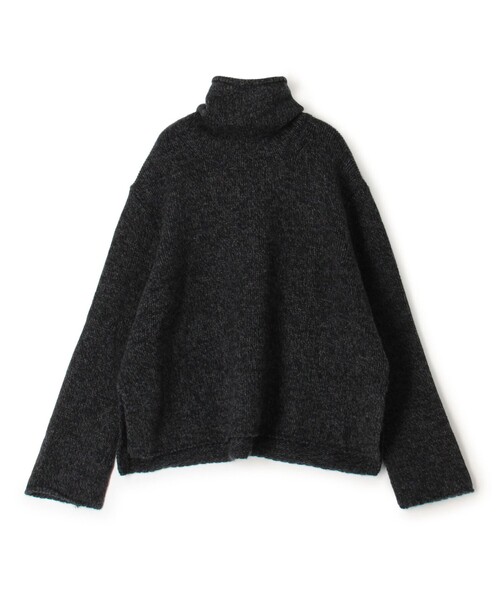 JAMES PERSE(ジェームスパース)の「リサイクルカシミヤ ハイネックプルオーバー WRBC3066(ニット/セーター・レディース・ブラック系その他/ライトベージュ・1/2/0)」の1枚目の写真