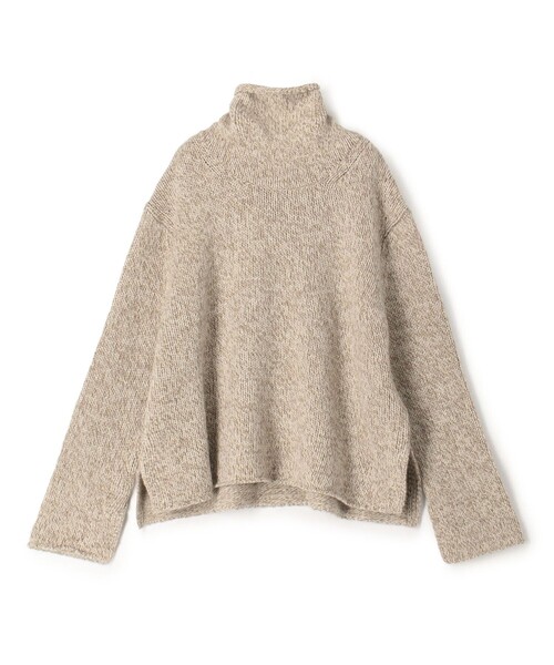 JAMES PERSE(ジェームスパース)の「リサイクルカシミヤ ハイネックプルオーバー WRBC3066(ニット/セーター・レディース・ブラック系その他/ライトベージュ・1/2/0)」の2枚目の写真