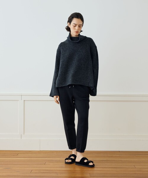 JAMES PERSE(ジェームスパース)の「リサイクルカシミヤ ハイネックプルオーバー WRBC3066(ニット/セーター・レディース・ブラック系その他/ライトベージュ・1/2/0)」の6枚目の写真