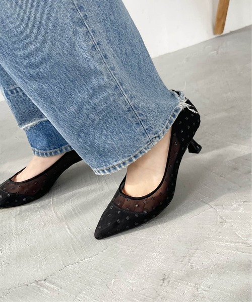 ≪追加≫5cmポインテッドチュールパンプス（パンプス）｜LE TALON