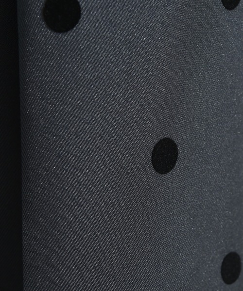 INTERPLANET（インタープラネット）の「ツイルクロスドットフロッキーベロアリボンベルトパンツ（その他パンツ・レディース・ブラック/チャコールグレー・FREE）」の12枚目の写真