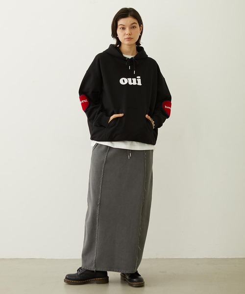 MILKFED.(ミルクフェド)の「FADED SWEAT LONG SKIRT(スカート・レディース・ブラック/ブラウン/ネイビー・S/M)」の11枚目の写真
