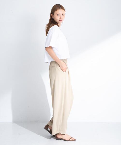 URBAN RESEARCH Sonny Label（アーバンリサーチサニーレーベル）の「ダブルタックワイドイージーパンツ（その他パンツ・レディース・ベージュ/ブラウン/ブラック・FREE）」の5枚目の写真