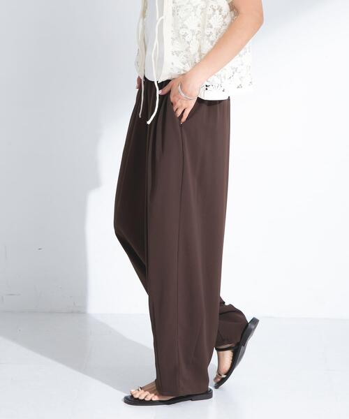 URBAN RESEARCH Sonny Label（アーバンリサーチサニーレーベル）の「ダブルタックワイドイージーパンツ（その他パンツ・レディース・ベージュ/ブラウン/ブラック・FREE）」の12枚目の写真