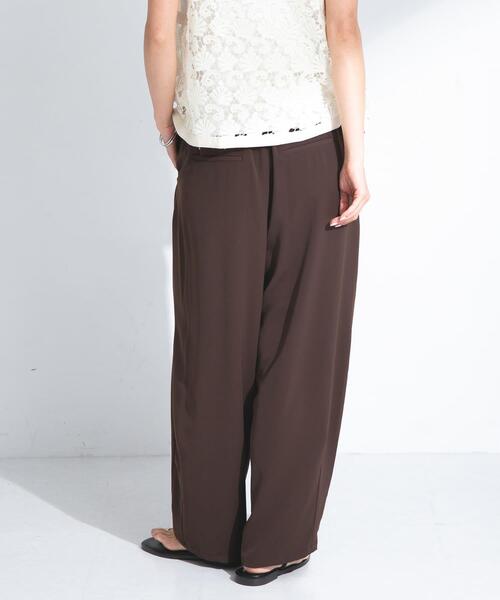 URBAN RESEARCH Sonny Label（アーバンリサーチサニーレーベル）の「ダブルタックワイドイージーパンツ（その他パンツ・レディース・ベージュ/ブラウン/ブラック・FREE）」の13枚目の写真