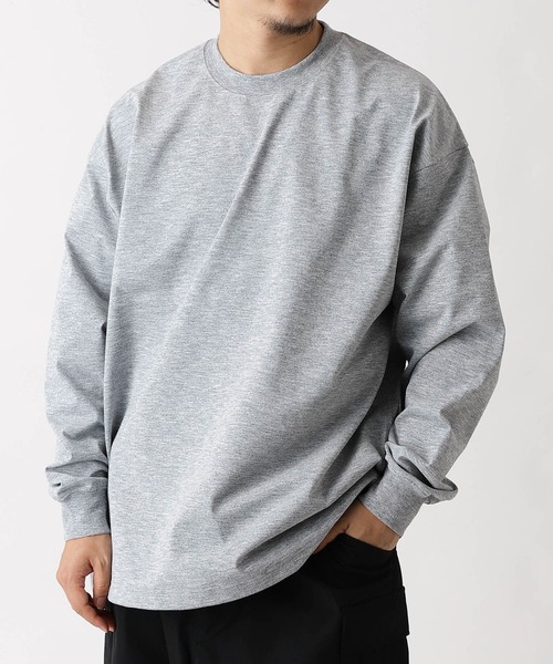 DAIWA PIER39（ダイワピア39）の「DAIWA PIER39 TECH DRAWSTRING TEE L/S BE-31025W（Tシャツ/カットソー・メンズ・グレー/ブラック/ホワイト・SMALL/MEDIUM/LARGE/X-LARGE）」の3枚目の写真