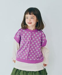 p.premier | 【リンク/セットアップ可/ジュニア対応】カットジャガードベストくっつきトップス(Tシャツ/カットソー)