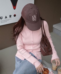 Reurie'（レウリィ）の「【好評につき新色追加！】刺繍ロゴキャップ(sayaka select) 英字 レタリング シンプル カジュアル ノームコア 韓国 ブルー ブラウン グレー チャコール【レディース キャップランキング1位獲得実績あり】（キャップ）」