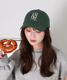 ISOOK（アイスー）の「【10色展開｜ランキング1位獲得】FORME刺繍ロゴキャップ 英字 レタリング シンプル カジュアル ノームコア 韓国 配色デザイン【レディース キャップランキング1位獲得実績あり】/ FORME front logo cap（キャップ）」