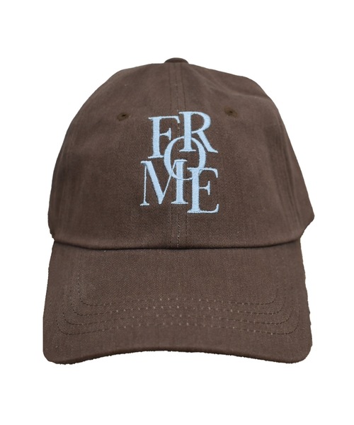 ブラウン刺繍ロゴキャップ セール】刺繍ロゴキャップ(sayaka select) 英字 レタリング シンプル