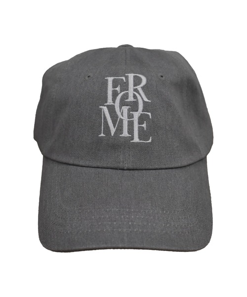 刺繍ロゴ付き黒グレーキャップ セール】刺繍ロゴキャップ(sayaka select) 英字 レタリング シンプル