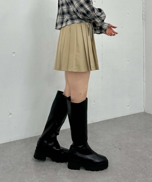 archives(アルシーヴ)の「厚底ロングブーツ(ブーツ・レディース・ブラック/ブラウン・MEDIUM/LARGE)」の15枚目の写真