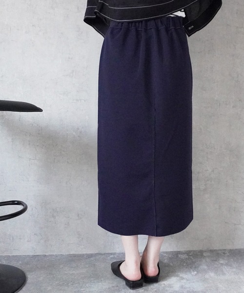 Emma（SELECT LEVERY）（エマ セレクトリベリー）の「リバーシブルファスナーロングスカート（スカート・レディース・ブラック/グレー/ベージュ・MEDIUM）」の16枚目の写真