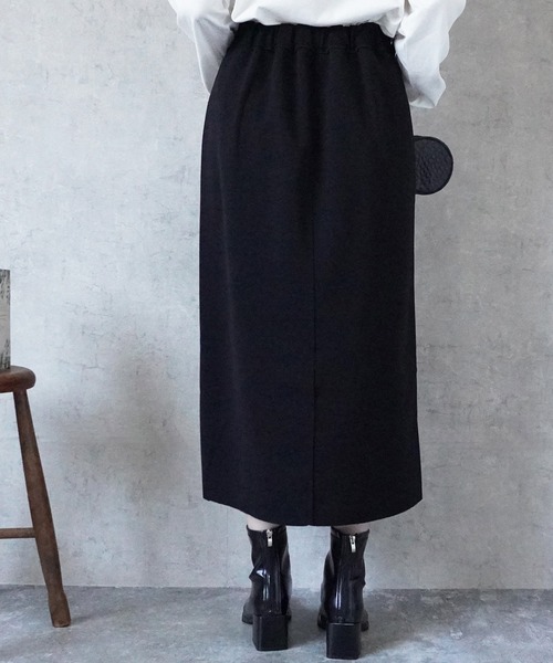 Emma（SELECT LEVERY）（エマ セレクトリベリー）の「リバーシブルファスナーロングスカート（スカート・レディース・ブラック/グレー/ベージュ・MEDIUM）」の20枚目の写真