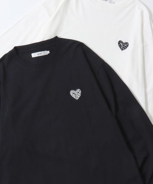 セール】SITRY Heart Embroidery T-Shirt/別注 オーバーサイズ