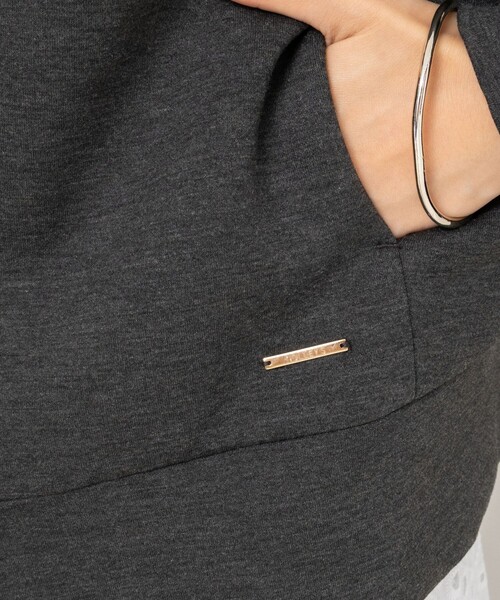 NOLLEY’S（ノーリーズ）の「《セットアップ対応》ウォッシャブルエアボールスタンドジップブルゾン（ブルゾン・レディース・チャコールグレー/ブラック・38）」の12枚目の写真