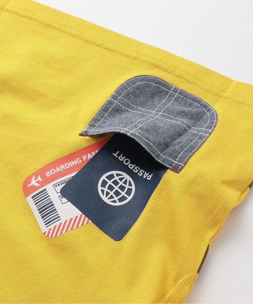 kladskap（クレードスコープ）の「【人気商品再入荷】【直営店で取り扱い無し】空の旅/乗り物長袖Tシャツ（Tシャツ/カットソー・キッズ・マスタード/ターコイズブルー・90cm/100cm/110cm/130cm/120cm）」の6枚目の写真