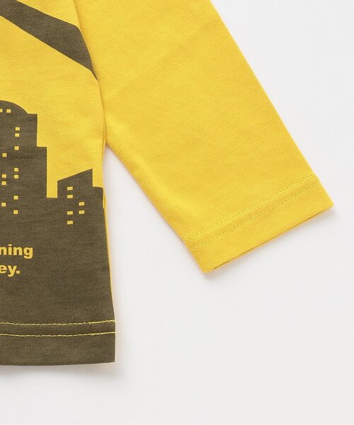 kladskap（クレードスコープ）の「【人気商品再入荷】【直営店で取り扱い無し】空の旅/乗り物長袖Tシャツ（Tシャツ/カットソー・キッズ・マスタード/ターコイズブルー・90cm/100cm/110cm/130cm/120cm）」の7枚目の写真