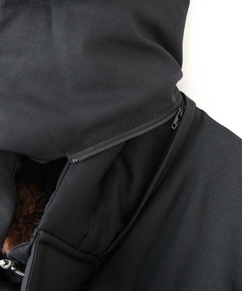 NANO universe(ナノユニバース)の「「西川ダウン(R)」フェイクファーカラーサージロングダウン(ダウンジャケット/コート・メンズ・ブラック/ネイビー・L/M/S)」の5枚目の写真