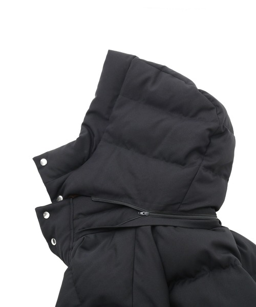 NANO universe(ナノユニバース)の「「西川ダウン(R)」フェイクファーカラーサージロングダウン(ダウンジャケット/コート・メンズ・ブラック/ネイビー・L/M/S)」の4枚目の写真