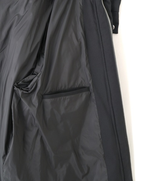 NANO universe(ナノユニバース)の「「西川ダウン(R)」フェイクファーカラーサージロングダウン(ダウンジャケット/コート・メンズ・ブラック/ネイビー・L/M/S)」の8枚目の写真