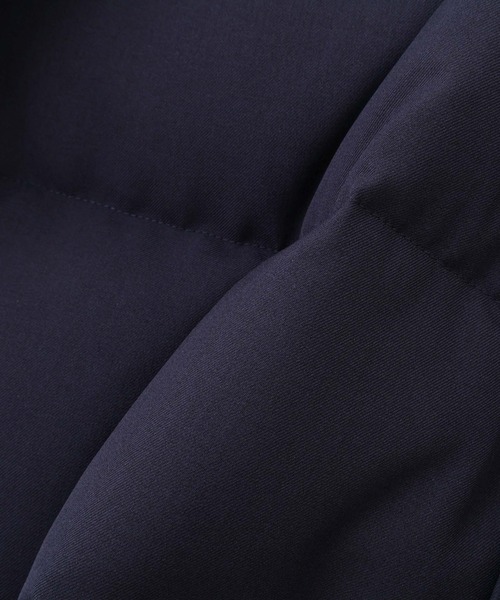 NANO universe(ナノユニバース)の「「西川ダウン(R)」フェイクファーカラーサージロングダウン(ダウンジャケット/コート・メンズ・ブラック/ネイビー・L/M/S)」の3枚目の写真