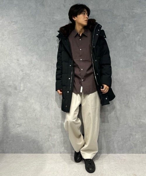 セール】「西川ダウン(R)」フェイクファーカラーサージロングダウン