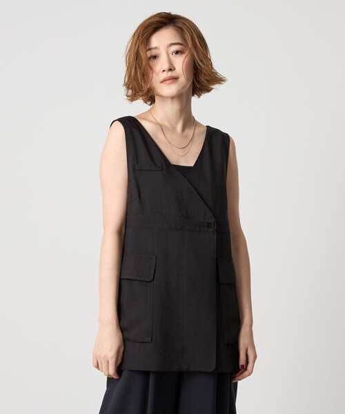 conte＞ツイル ノースリーブジレ（ベスト）｜conte（コンテ）の