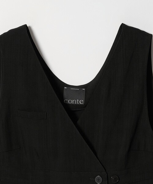 セール】＜conte＞ツイル ノースリーブジレ（ベスト）｜conte（コンテ
