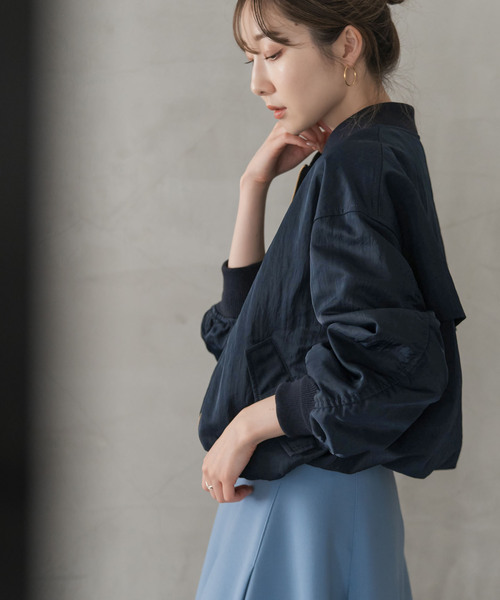 Noble（ノーブル）の「パフィタフタフライトMA1（MA-1・レディース・ネイビー/ホワイト系その他・38/36）」の11枚目の写真