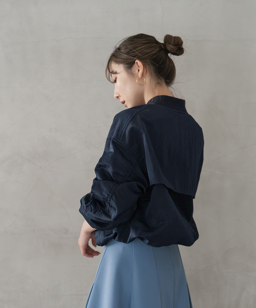 Noble（ノーブル）の「パフィタフタフライトMA1（MA-1・レディース・ネイビー/ホワイト系その他・38/36）」の12枚目の写真