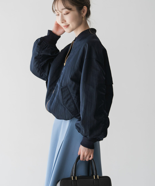 Noble（ノーブル）の「パフィタフタフライトMA1（MA-1・レディース・ネイビー/ホワイト系その他・38/36）」の17枚目の写真