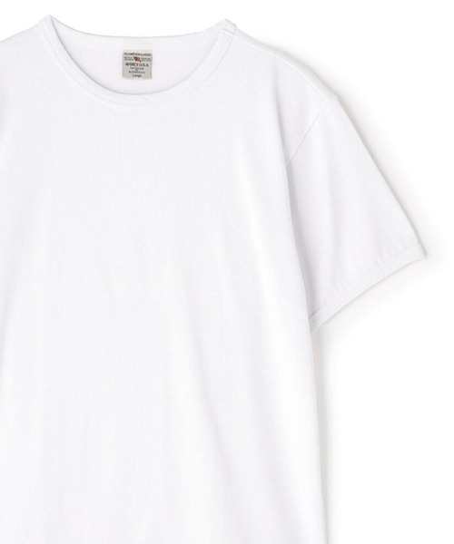 AVIREX(アヴィレックス)の「AVIREX -DAILY S/S RIB CREW NECK TEE(Tシャツ/カットソー・メンズ・ブラック/ホワイト・S/M/L/XL)」の1枚目の写真