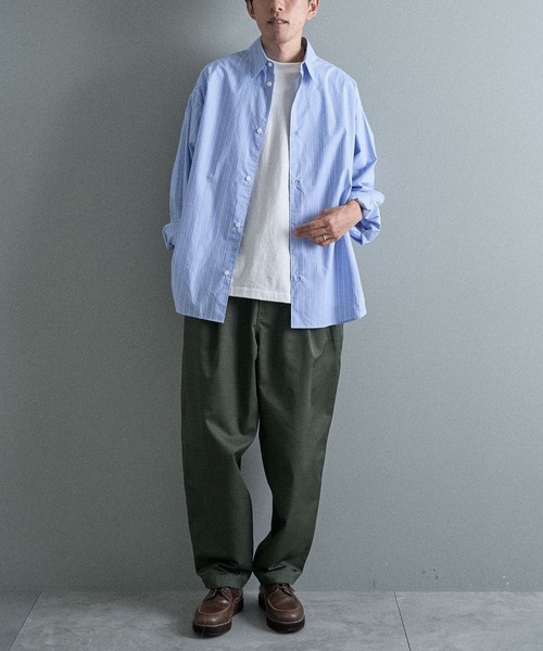 CRAFT STANDARD BOUTIQUE(クラフトスタンダードブティック)の「ブロードシャツ(シャツ/ブラウス・メンズ・ブラック/ベージュ/ブルー/ホワイト/ブルー系その他6/カーキ・M/L/S)」の16枚目の写真