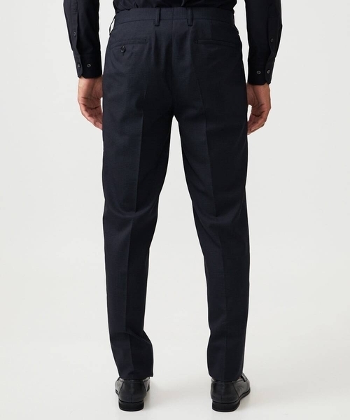 MICHEL KLEIN HOMME   （ミッシェルクランオム）の「【セットアップ】チェック柄スラックスパンツ（スラックス・メンズ・ブラック・MEDIUM/LARGE/X-LARGE）」の6枚目の写真