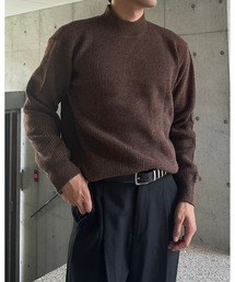 クラシックハーフネックニット
