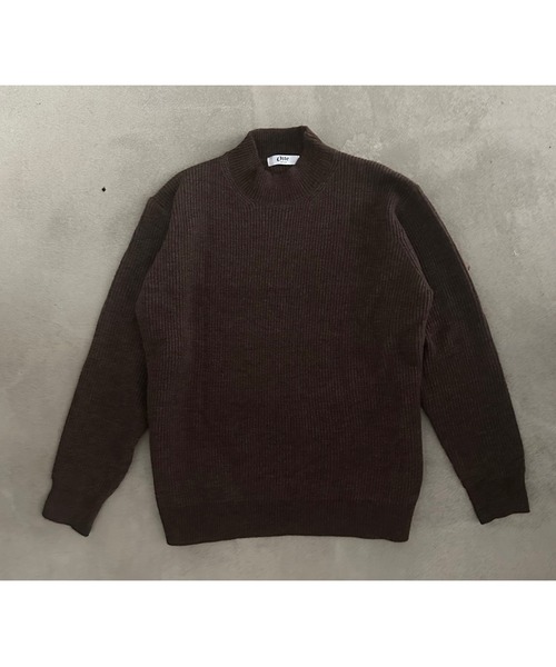 Otte(オッテ)の「クラシックハーフネックニット(ニット/セーター・メンズ・グレー/ブラック/カーキ/ブラウン・MEDIUM/LARGE/X-LARGE)」の13枚目の写真