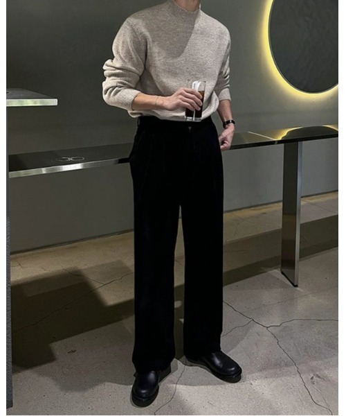 Otte(オッテ)の「クラシックハーフネックニット(ニット/セーター・メンズ・グレー/ブラック/カーキ/ブラウン・MEDIUM/LARGE/X-LARGE)」の16枚目の写真