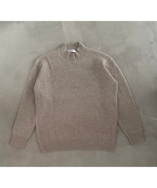 Otte(オッテ)の「クラシックハーフネックニット(ニット/セーター・メンズ・グレー/ブラック/カーキ/ブラウン・MEDIUM/LARGE/X-LARGE)」の14枚目の写真