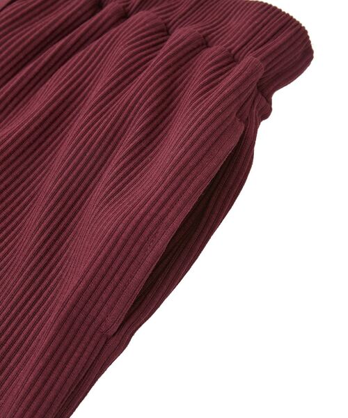 Green Parks(グリーンパークス)の「楽ちんIラインリブスカート(スカート・レディース・オフホワイト/杢グレー/ブラック/ボルドー・FREE)」の9枚目の写真