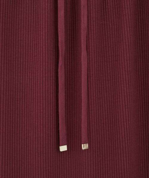 Green Parks(グリーンパークス)の「楽ちんIラインリブスカート(スカート・レディース・オフホワイト/杢グレー/ブラック/ボルドー・FREE)」の11枚目の写真