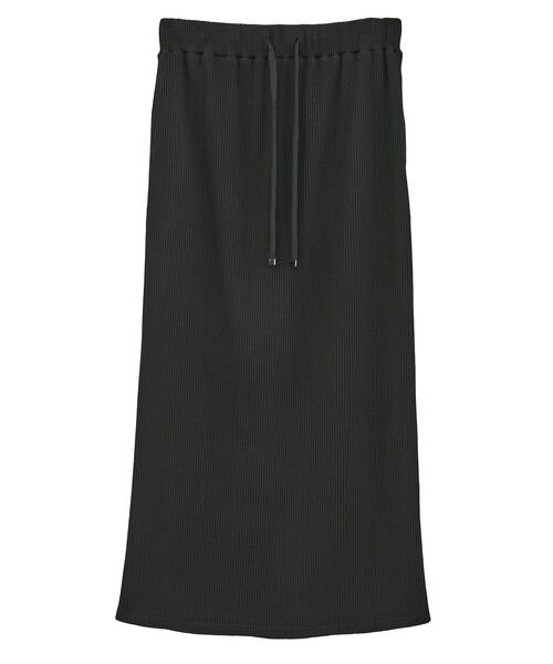 Green Parks(グリーンパークス)の「楽ちんIラインリブスカート(スカート・レディース・オフホワイト/杢グレー/ブラック/ボルドー・FREE)」の17枚目の写真