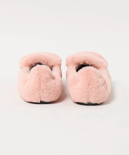 セール】＜PIPPICHIC＞CHUCHU フェイクファー フラットシューズ